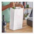 Bulk Savings Pricing 2 | Ross & Wallace Paper Products 120312500PK/BL 7 in. x 4.38 in. x 13.75 in. No. 12 Size Grocery Paper Bags - White (500/Bundle) image number 3