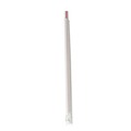 Cutlery | Boardwalk BWKGSTW775RW 7.75 in. Wrapped Giant Polypropylene Straws - Red/White Striped (7200/Carton) image number 2