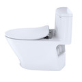 Veterans Day Sale | TOTO MS642234CUFG#01 Nexus 1G 1-Piece Elongated 1.0 GPF Universal Height Toilet with CEFIONTECT & SS234 SoftClose Seat, WASHLETplus Ready (Cotton White) image number 2