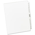  | Avery 11397 11 in. x 8.5 in. 26-Tab Preprinted Legal Exhibit Side 76 to 100 Tab Index Dividers - White (1-Set) image number 0