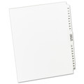 Office Jansan | Avery 11397 11 in. x 8.5 in. 26-Tab Preprinted Legal Exhibit Side 76 to 100 Tab Index Dividers - White (1-Set) image number 0