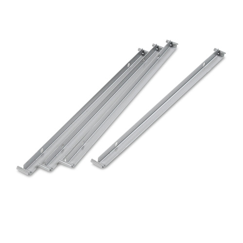  | Alera 25516 Two Row Aluminum Hangrails for 30 in. and 36 in. Wide Lateral Files (4/Pack) image number 0