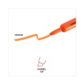 Office Jansan | Universal UNV08863 Fluorescent Ink Chisel Tip Desk Highlighters - Orange (1 Dozen) image number 4