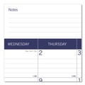 Calendars & Planners | Blueline C177227 DuraGlobe Jan-Dec 2025 Monthly Desk Pad Calendar - White/Blue/Gray Sheets/Black Binding/Corners image number 1