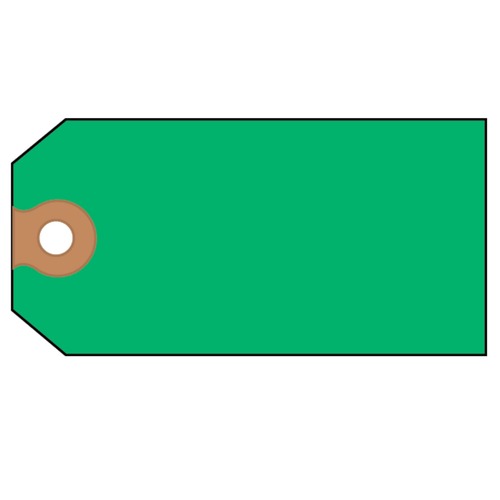 Office Jansan | Avery 12365 4.75 in. x 2.38 in. 11.5 pt. Stock Unstrung Shipping Tags - Green (1000/Box) image number 0