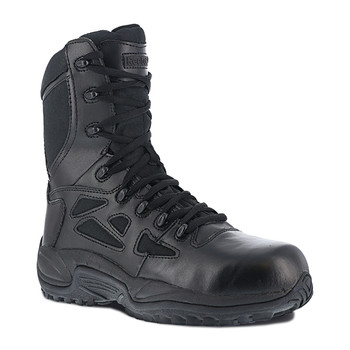 Reebok RB8874-M-11.0 Reebok Rapid Response RB 8 in. Stealth Boot with Side Zipper - 11M, Black