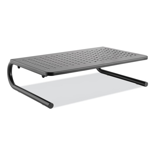 Office Carts & Stands | Innovera IVR55005 Metal Monitor Riser, 14.63-in X 9.25-in X 4-in, Black, Supports 44 Lbs image number 0