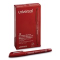 Office Jansan | Universal UNV07072 Fine Bullet Tip Pen-Style Permanent Marker - Red (1 Dozen) image number 0