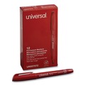  | Universal UNV07072 Fine Bullet Tip Pen-Style Permanent Marker - Red (1 Dozen) image number 0