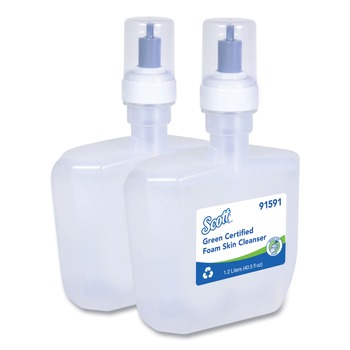 PRODUCTS | Scott 91591 1200 ml Essential Green Certified Unscented Foam Skin Cleanser (2/Carton)