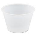 Cups and Lids | Dart P400N 4 oz. Polystyrene Portion Cups - Translucent (2500/Carton) image number 0