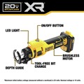 Cut Out Tools | Factory Reconditioned Dewalt DCE555BR 20V MAX XR Lithium-Ion Brushless Cordless Drywall Cut-Out Tool (Tool Only) image number 13