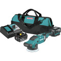 Polishers | Makita XOP02T 18V LXT Lithium-Ion Brushless Cordless 5 in. / 6 in. Dual Action Random Orbit Polisher Kit (5 Ah) image number 0