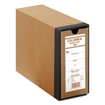 Globe-Weis 11 in. x 8.5 in. 3.13 in. Capacity 2 Rings COLUMBIA Recycled Binding Cases - Kraft