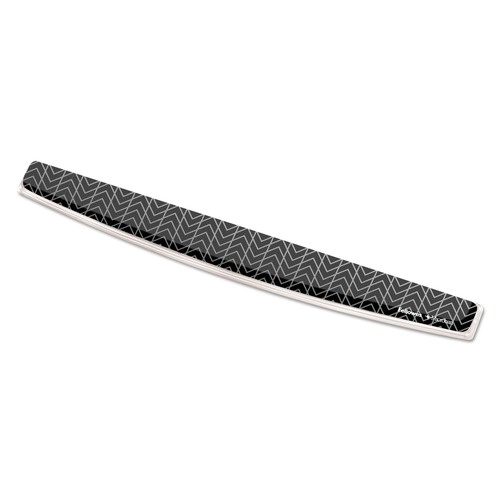 Office Furniture Accessories | Fellowes Mfg Co. 9550001 18.5 in. x 2.31 in. Photo Gel Keyboard Wrist Rest with Microban Protection - Chevron Design image number 0