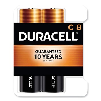 Duracell MN14RT8Z Coppertop Alkaline C Batteries, 8/pack