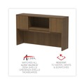  | Alera VA286015WA 58.88 in. x 15 in. x 35.38 in. Valencia Series 4-Compartment Hutch with Doors - Modern Walnut image number 6