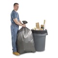 Trash Bags | Platinum Plus 1507687 33 Gallon 1.35 mil 33 in. x 40 in. Can Liners - Gray (50/Carton) image number 2