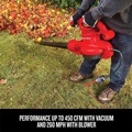 Handheld Blowers | Factory Reconditioned Craftsman CMEBL7000R 12 Amp Corded Blower/Vacuum/Mulcher Kit image number 3
