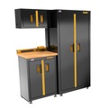 Cabinets | Dewalt DWST24101 4-Piece 63 in. Welded Storage Suite with 2-Door Base Cabinet and Wood Top image number 0
