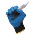 Disposable Gloves | Ansell 40227 240 mm Length G40 Nitrile Coated Gloves - Large/Size 9, Blue (12/Pack) image number 3
