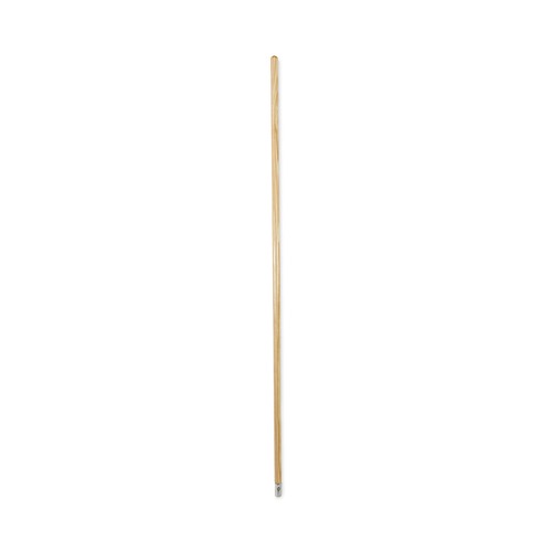 New Year New Savings! Save $25 off $150 | Boardwalk BWK834 1.13 in. Diameter x 60 in. Lacquered Wood Lie-Flat Screw-In Mop Handle - Natural image number 0