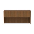  | Alera VA287215WA Valencia Series 70.63 in. x 15 in. x 35.38 in. 3-Compartment Hutch - Modern Walnut image number 1