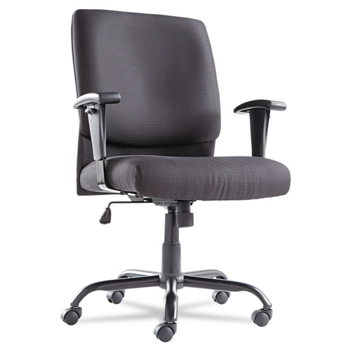  | OIF OIFBT4510 19.29 in. to 23.22 in. Seat Height Supports Up to 450 lbs. Big/Tall Swivel/Tilt Mid-Back Chair - Black image number 0