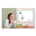 Office & Office Supplies | MasterVision MA2100790 96 in. x 48 in. Earth Silver Easy Clean Dry Erase Boards - White/Silver image number 5