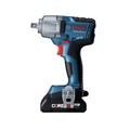 Impact Wrenches | Bosch GDS18V-330CB25 18V Brushless Connected-Ready 1/2 in. Cordless Mid-Torque Impact Wrench Kit with Friction Ring and Thru-Hole and (2) CORE18V 4 Ah Compact Batteries image number 2