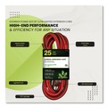 Office Electronics & Batteries | GoGreen Power GG-13725 16 AWG Outdoor Extension Cord, 25 ft, 13 A, Orange image number 1