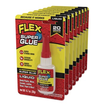 Flex Seal Products 0.7 oz Flex Super Glue - Dries Clear (8/Carton)