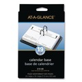 Bulk Savings Pricing 2 | AT-A-GLANCE E19-00 2 Rings 3 in. x 3.75 in. Desk Calendar Base for Loose-Leaf Refill - Black image number 3
