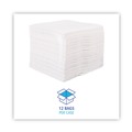 Cleaning & Janitorial Supplies | Boardwalk BWK-V030QPW 12 in. x 13 in. DRC Wipers - White (90 Bag, 12 Bags/Carton) image number 4