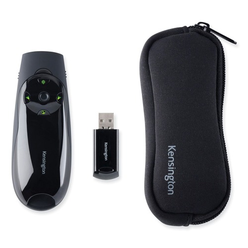 Office Jansan | Kensington K72426AMA Presenter Expert Class 2 150 ft. Range Wireless Cursor Control with Green Laser - Black image number 0