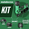 Framing Nailers | Metabo HPT NR1890DCAM 18V Lithium-Ion 30 Degree Cordless Paper Tape Framing Nailer Kit (4 Ah) image number 1