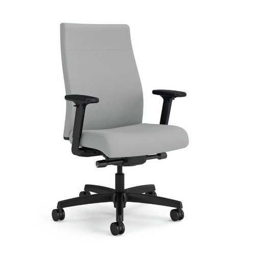 Office Furniture & Lighting | HON HONI2U2ASX39NTK Ignition 2.0 17 in. to 21.5 in. Seat Height Vinyl Upholstered Mid-Back Task Chair - Flint Seat/Back/Black Base image number 0