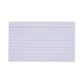 Office Jansan | Universal UNV47210EE 3 in. x 5 in. Ruled Index Cards - White (100/Pack) image number 0
