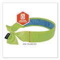 Cooling Gear | Ergodyne 12566 Chill-Its 6700CT One Size Fits Most Cooling Bandana PVA Tie Headband - Lime image number 6