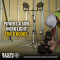 Jobsite | Klein Tools KTB500 120V Lithium-Ion 500 Watt Corded/Cordless Portable Power Station image number 4