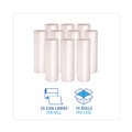 Just Launched | Boardwalk V6638HNKR01 33 in. x 38 in. 33 gal. 14 microns High-Density Can Liners - Natural (250/Carton) image number 3