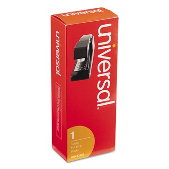 Universal UNV43128 Classic 20-Sheet Capacity Full-Strip Stapler - Black