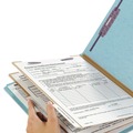 File Folders | Smead 14030 6-Section Pressboard Top Tab Classification Folders with 6 SafeSHIELD Fasteners - Letter Size/Blue (10/Box) image number 7