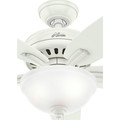 Ceiling Fans | Hunter 51086 42 in. Newsome Fresh White Ceiling Fan with Light image number 8
