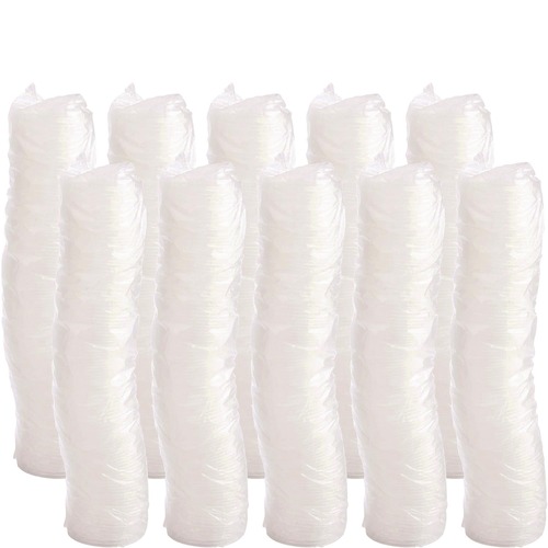Bulk Savings Pricing 2 | Dart 4JL Fits 4 oz. Cups Vented Plastic Lids - Translucent (1000/Carton) image number 0