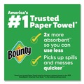 Cleaning Cloths | Bounty 80876241 10.5 in. x 11 in. 2-Ply Kitchen Roll Paper Towels - White (24/Carton) image number 5