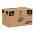Food Trays, Containers, and Lids | Dart 60PPHT1 6.31 in. x 6.31 in. x 3 in. ProPlanet Microwaveable Hinged Plastic Containers - Clear (300/Carton) image number 1