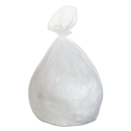 Trash Bags | Boardwalk Z8646HN GR1 High Density 56-Gallon 13 microns Can Liners - Natural (20 Bags/Roll, 10 Rolls/Carton) image number 0