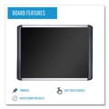  | MasterVision MVI270301 SoftTouch 72 in. x 48 in. Aluminum Frame Bulletin Board - Black image number 4