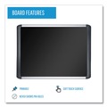 Office & Office Supplies | MasterVision MVI270301 SoftTouch 72 in. x 48 in. Aluminum Frame Bulletin Board - Black image number 4